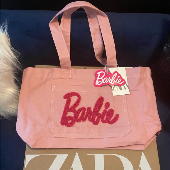 💖NWT Zara x Barbie Pink Bag / Tote💖 - Picture 5 of 10